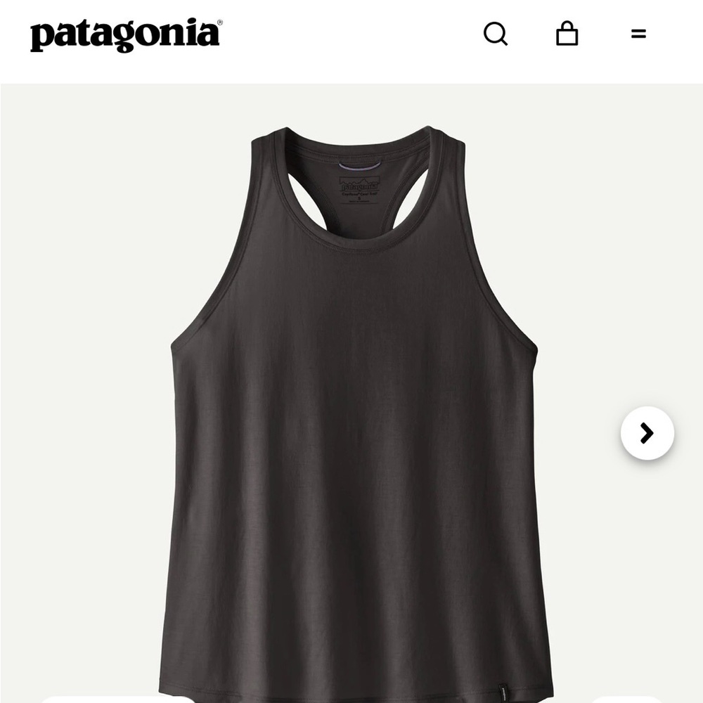 3 Patagonia Women's Capilene® Cool Trail Tank Top Ink Black Racerback Tank